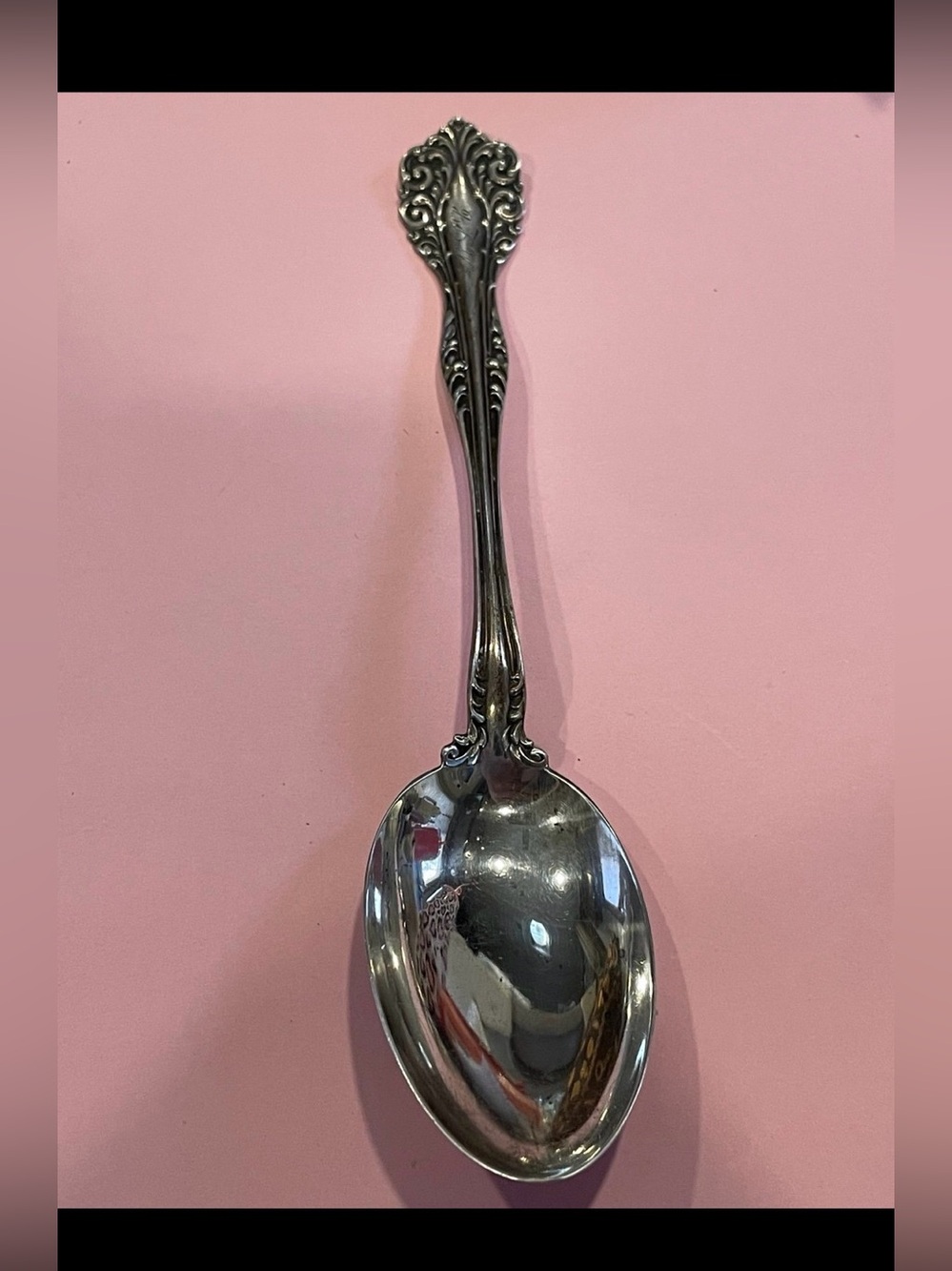 Alvin Manufacturing Sterling Silver Ornate Personalized Initials Spoon #8298